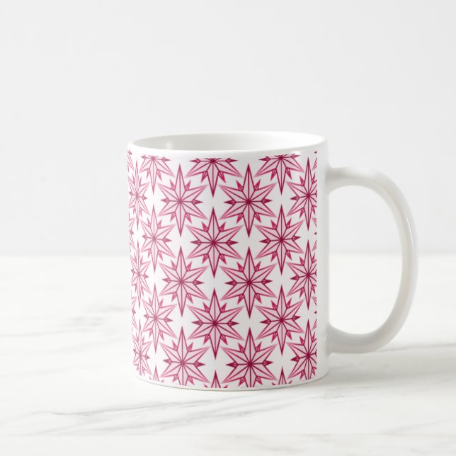 Retro Starlight Mug, Magenta Coffee Mug (Right)