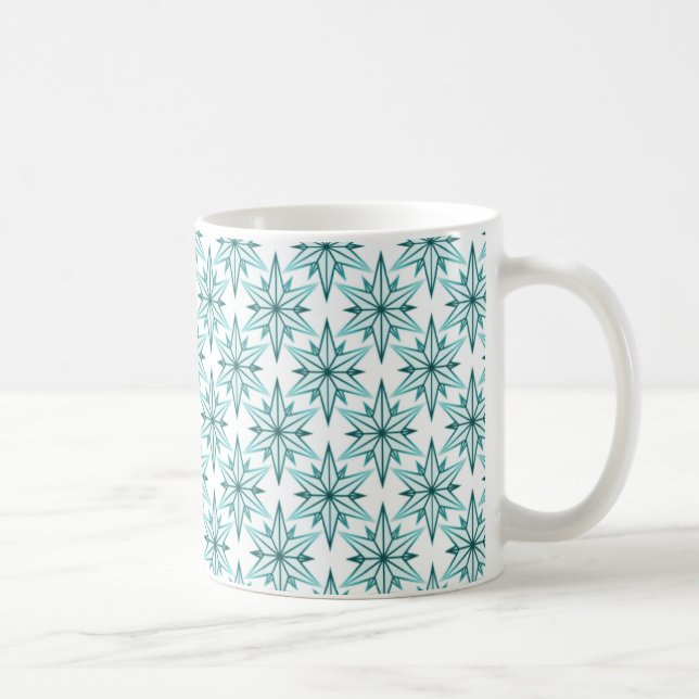 Retro Starlight Mug, Turquoise Coffee Mug (Right)