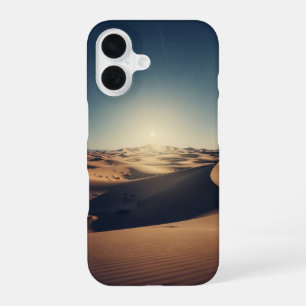 Retro Starry Desert Landscape iPhone 16 Case