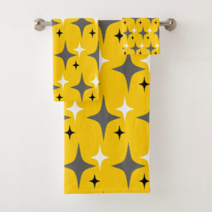Retro Stars Bath Towel Set