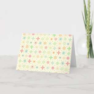 Retro Stars Greeting Card (Blank)
