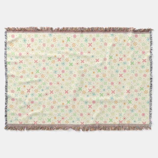 Retro Stars Throw Blanket (Front)