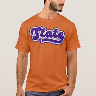 Retro State Script Kansas Purple Proud T-Shirt