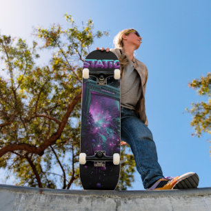 Retro Static TV Skateboard