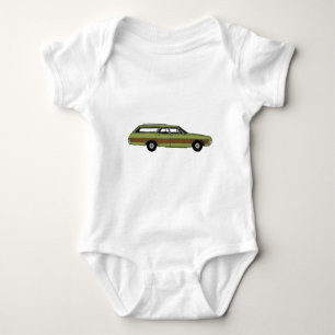 retro station wagon baby bodysuit