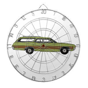 retro station wagon dartboard