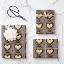 Retro Steampunk Valentines Day Abstract Mechanical