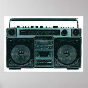 retro stereo poster