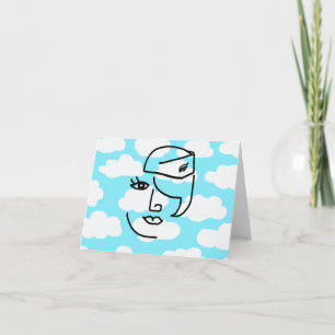Retro Stewardess Note Cards