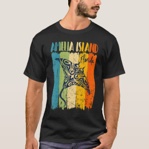 Retro Stingray Amelia Island Florida Theme Friends T-Shirt