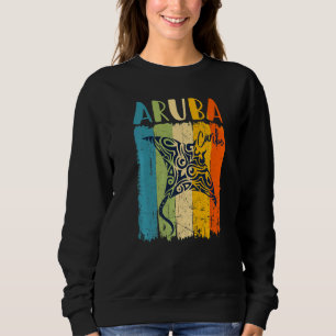 Retro Stingray Aruba Caribe Matching Friends Famil Sweatshirt