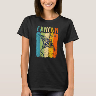 Retro Stingray Cancun Mexico Theme Friends Family T-Shirt