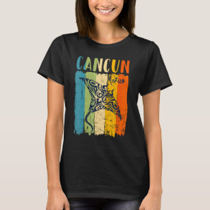 Retro Stingray Cancun Mexico Theme Friends Family T-Shirt