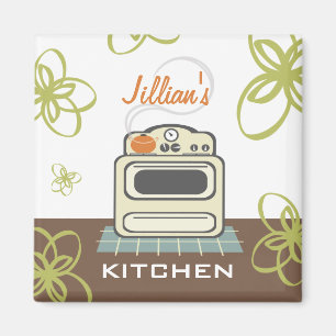 Retro Stove Modern Kitchen Magnet