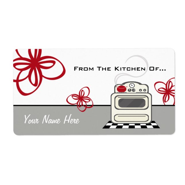 Retro Stove Red Kitchen From The Kitchen Of... (Front)