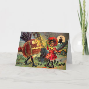 Retro Strange Sights Halloween Holiday Card