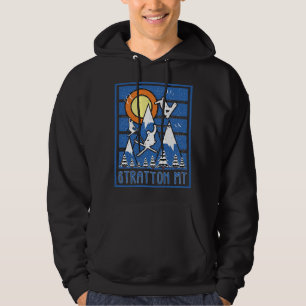 Retro Stratton Mountain Ski Sunset Hoodie