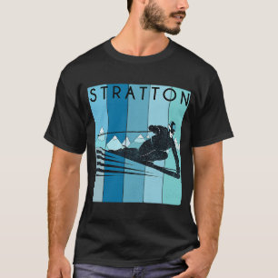 Retro Stratton Vermont Vintage Snow Ski T-Shirt