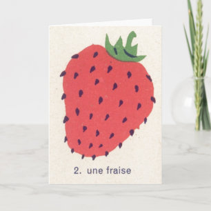 Retro Strawberry Card