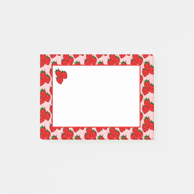 Retro Strawberry Fruit Pattern Notes (Front)