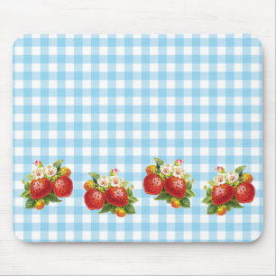 Retro Strawberry Mouse Mat