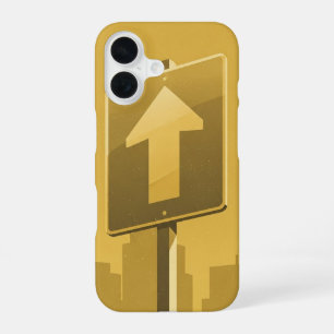 Retro Street Arrow Up iPhone 16 Case