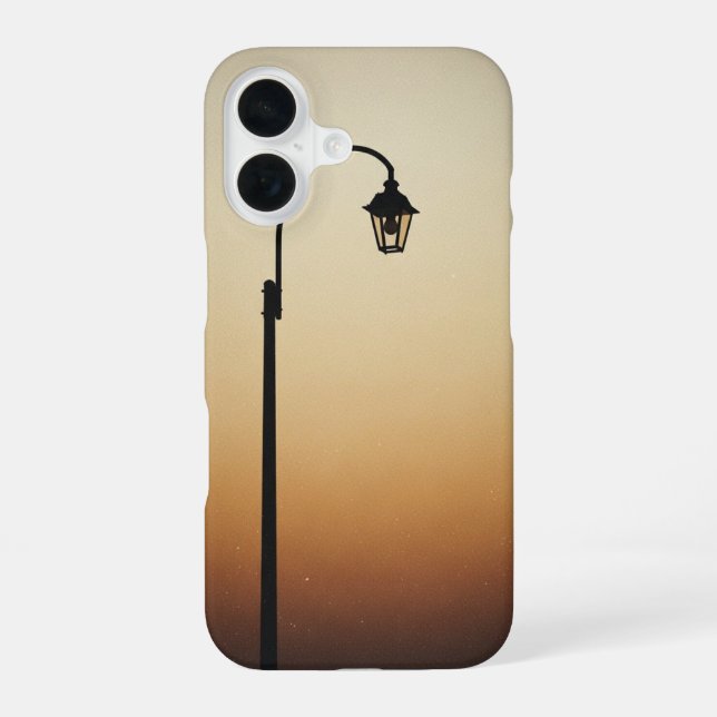 Retro Street Lamp Shapes iPhone 16 Case (Back)