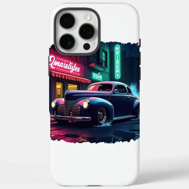  Retro Street Scene Art Case-Mate iPhone Case (Back)