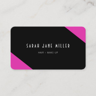 Retro Stripe - 80s black pink Business Card