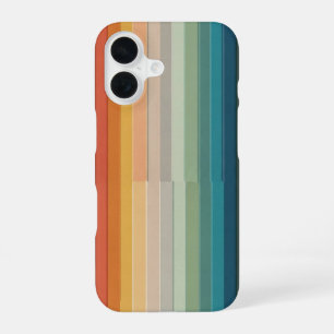 Retro Stripe Block Fade iPhone 16 Case