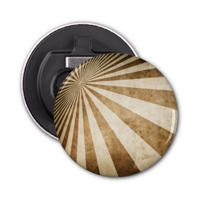 Retro stripe pattern background bottle opener (Front)