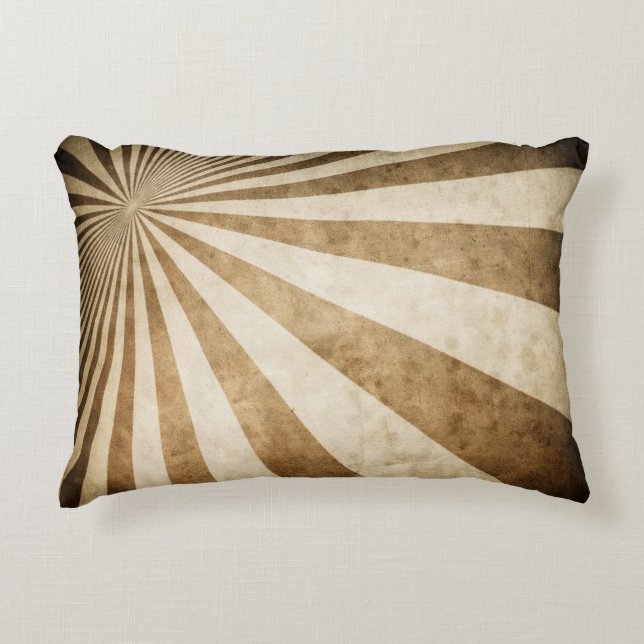 Retro stripe pattern background decorative cushion (Front)
