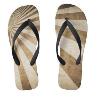 Retro stripe pattern background flip flops