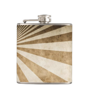 Retro stripe pattern background hip flask