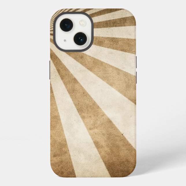 Retro stripe pattern background iPhone case (Back)
