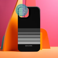 Retro Stripe Pattern Black Grey vintage vibe