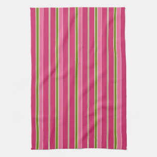 Retro Striped Christmas Kitchen Towel Gift