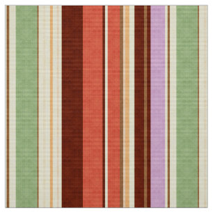 retro striped colourful orange yellow brown fabric
