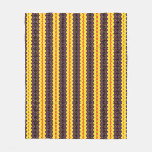 Retro Striped Fleece Blanket