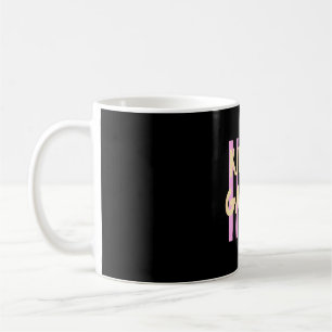 Retro striped kindergarten back to school student coffee mug