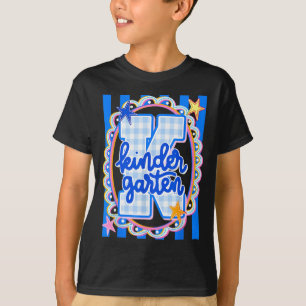 Retro striped kindergarten teacher student back to T-Shirt