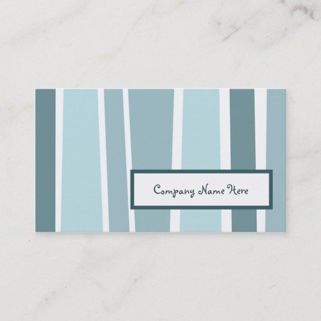 retro stripes : 2-sided : business card (Front)