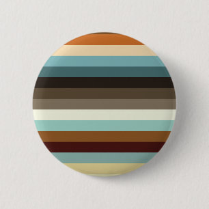 Retro Stripes 6 Cm Round Badge