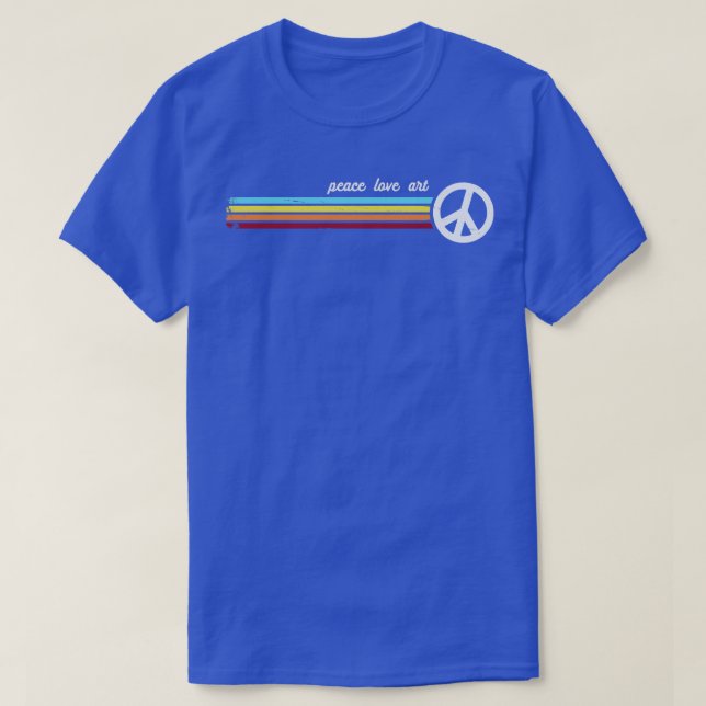 Retro Stripes Art T-Shirt (Design Front)