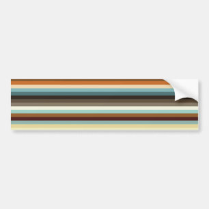 Retro Stripes Bumper Sticker