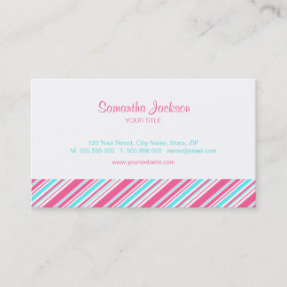 Retro Stripes business card