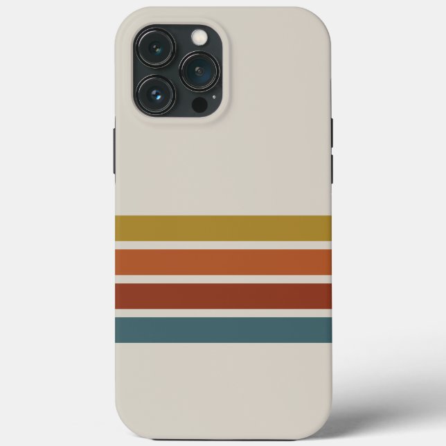 Retro Stripes Case-Mate iPhone Case (Back)