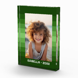 Retro Stripes - Christmas Green - Simple Photo