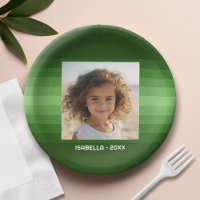 Retro Stripes - Christmas Green - Simple Photo