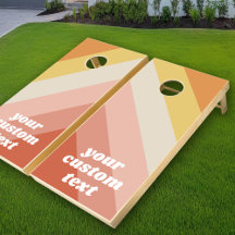 Retro Stripes - chunky name - coral pink warm hues